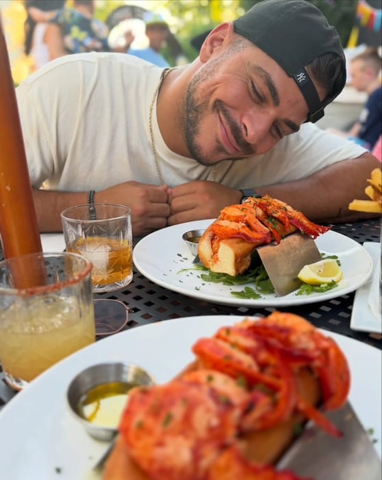Sizing up a Lawbsta Roll on the patio