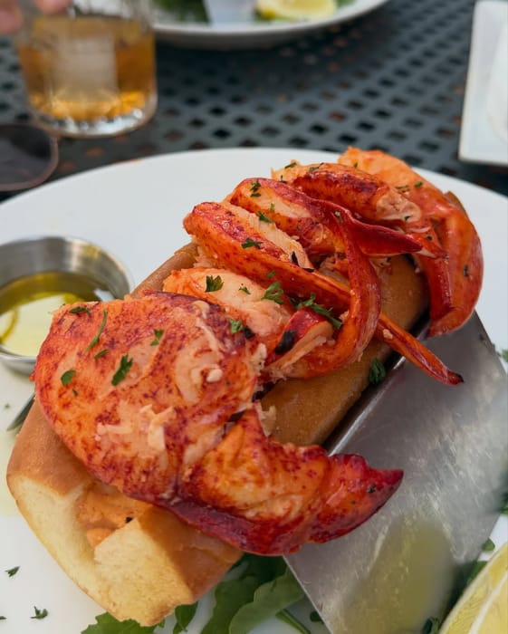 The Lawbsta Roll: Maine lobster in lemon tarragon butter on toasted brioche